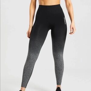 NWT Gymshark black ombré adapt leggings black marl size medium